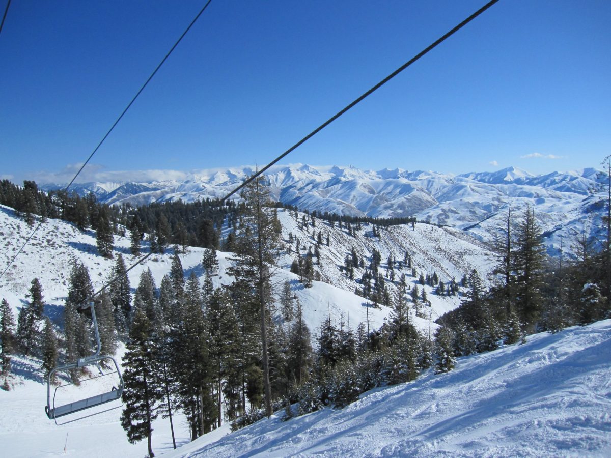 ski slope, snowy mountain, Sun Valley, Idaho