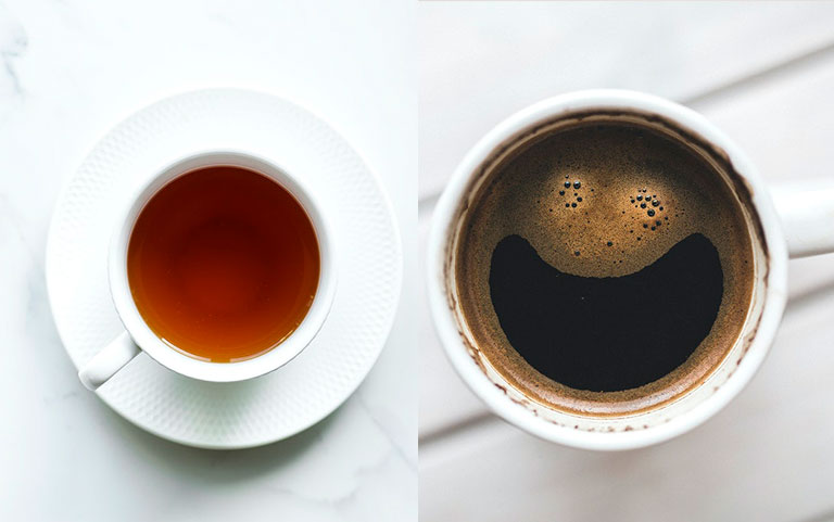 Tea and unsweetened coffee