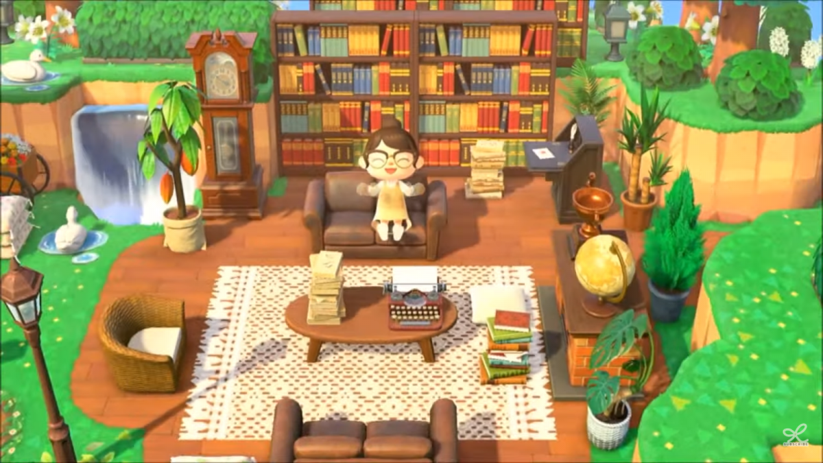 animal crossing new horizons outdoor library