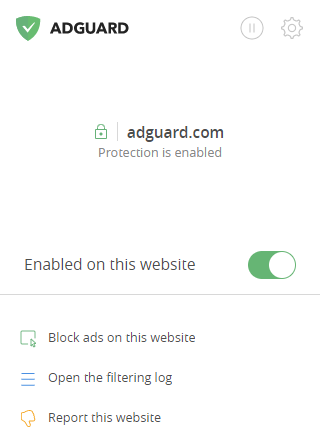 AdGuard ad blocker browser extension