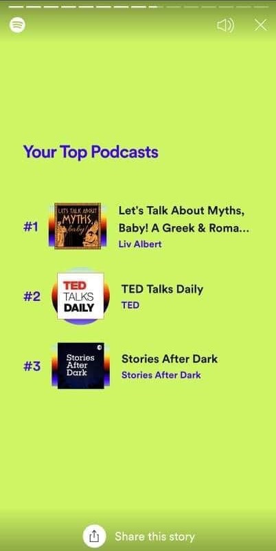 spotify wrapped top podcasts