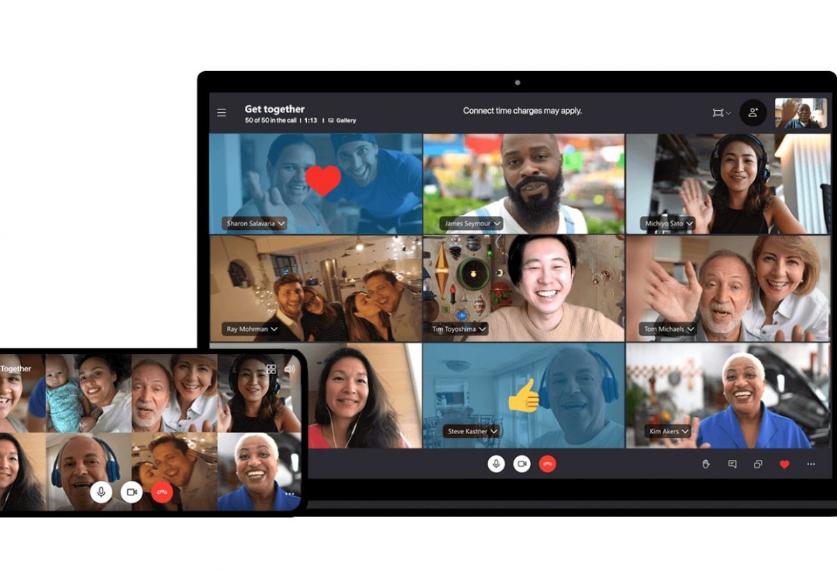 Use Skype for video call conferences 