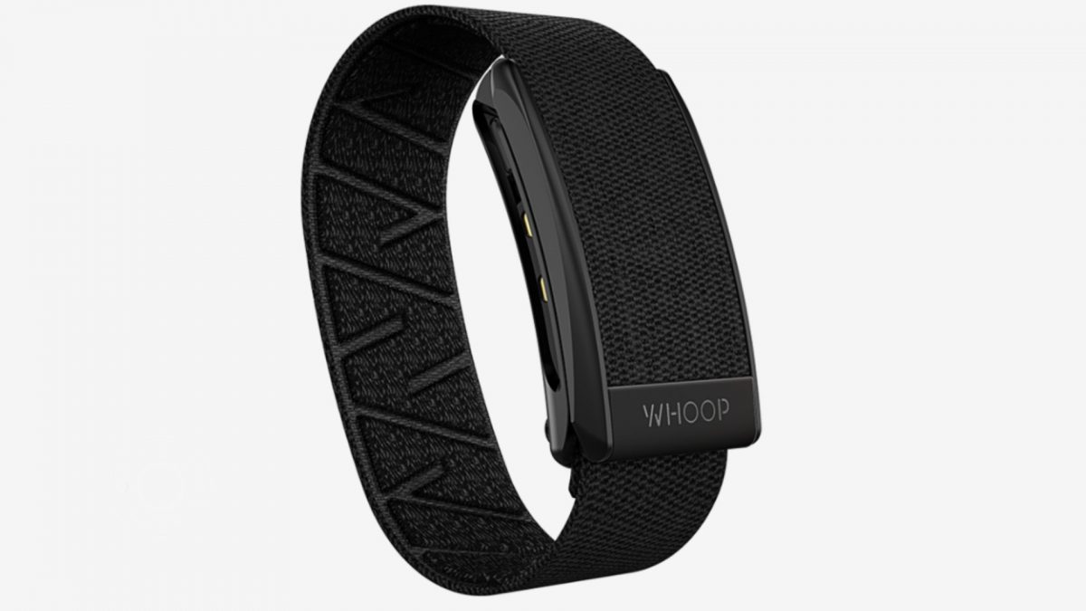 The Whoop Band fitness tracker.