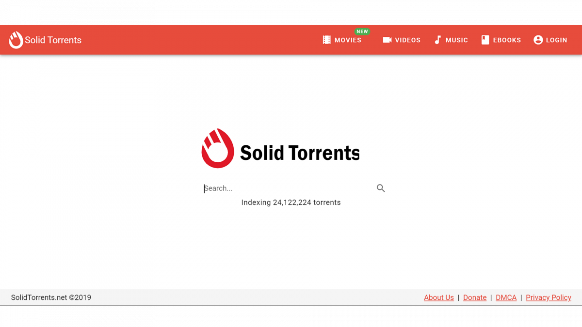 Solid Torrents website.