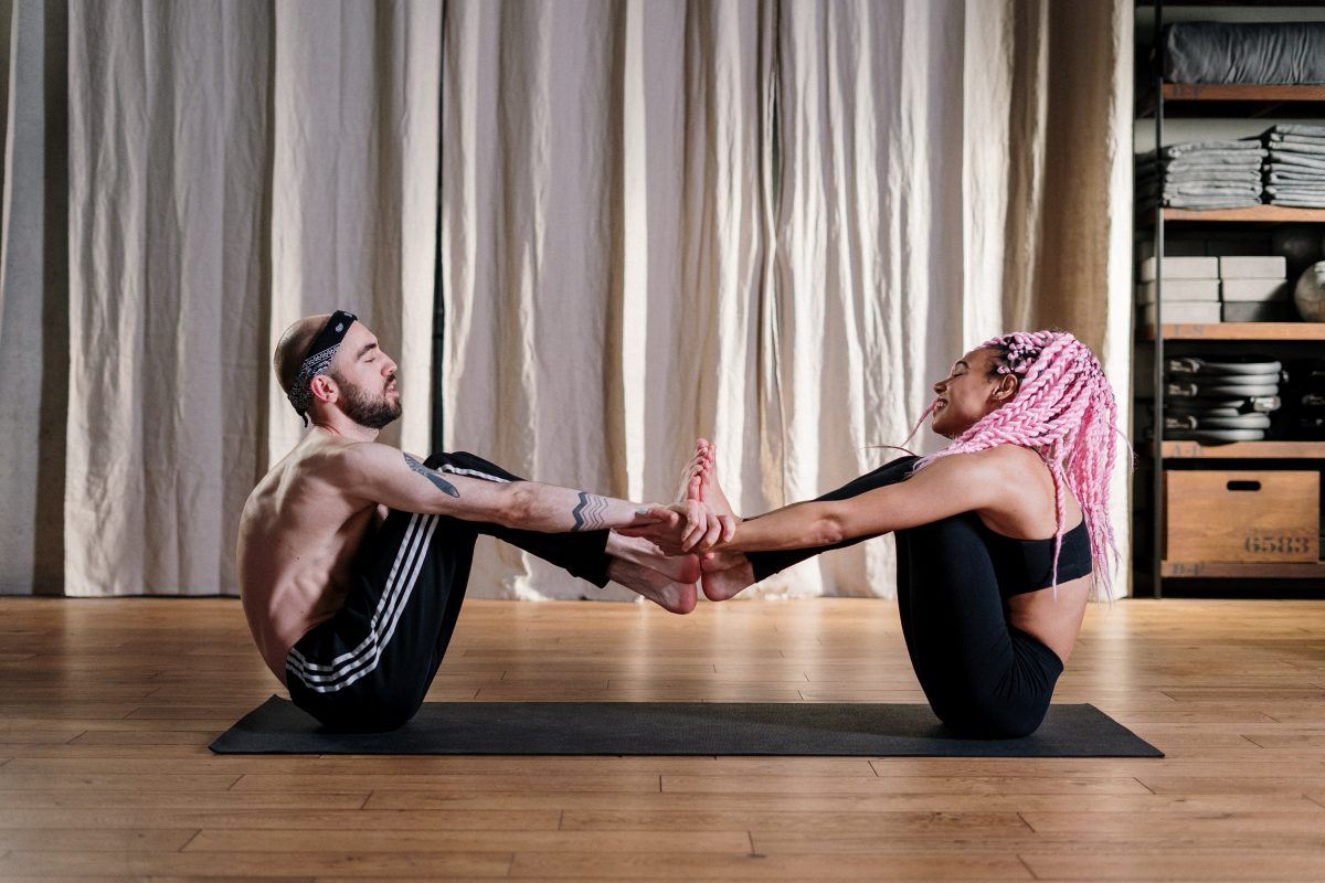 couple working out together