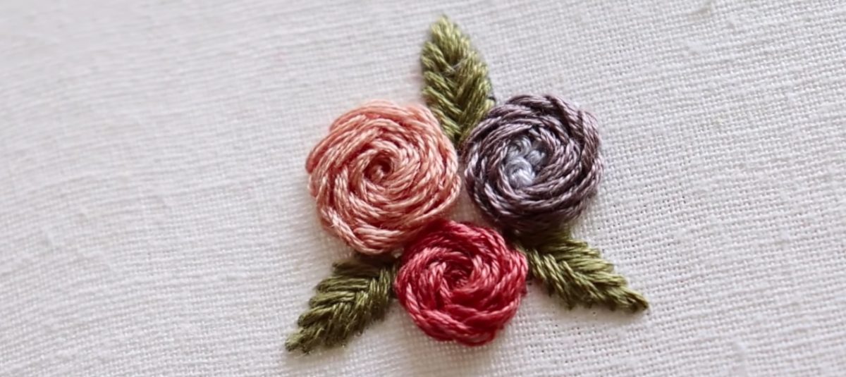 How to Embroider a Basic Rose