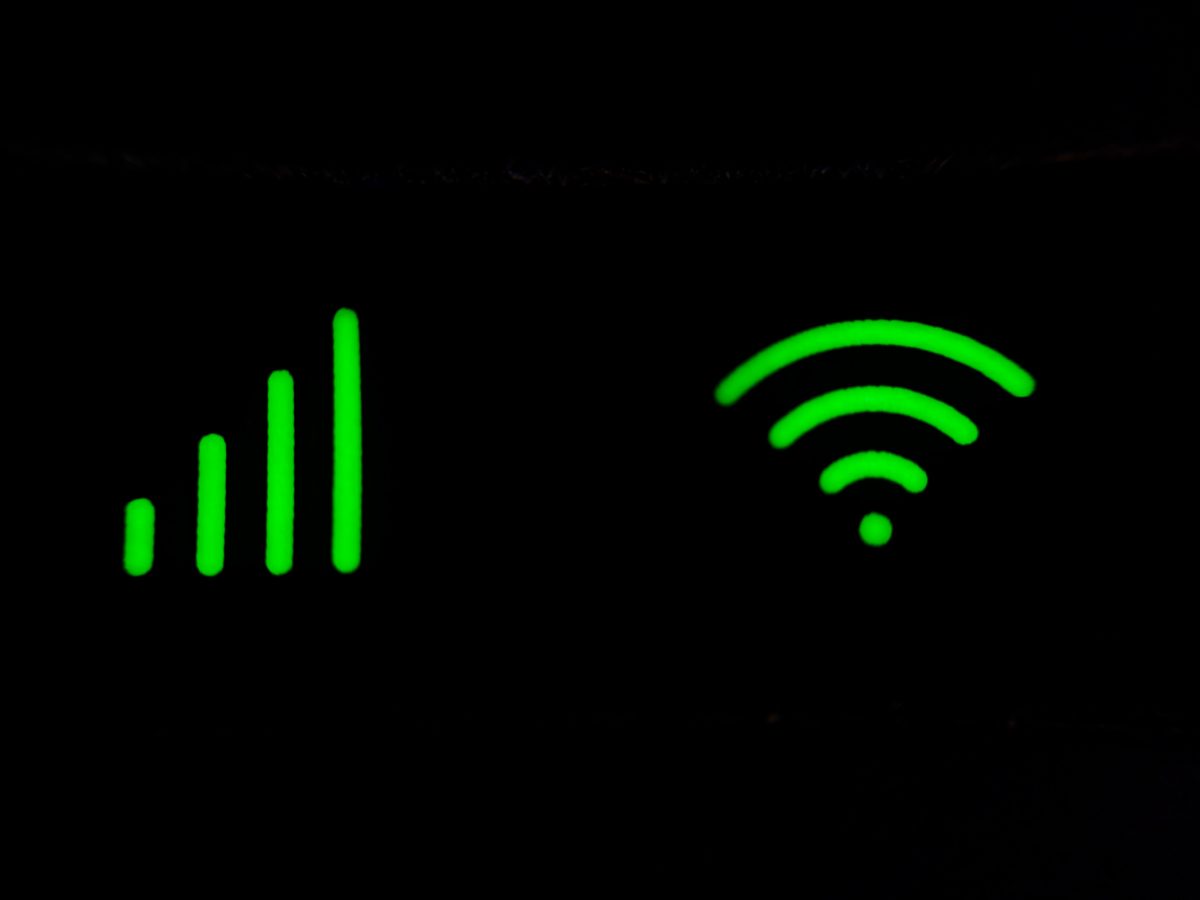 green and black network settings