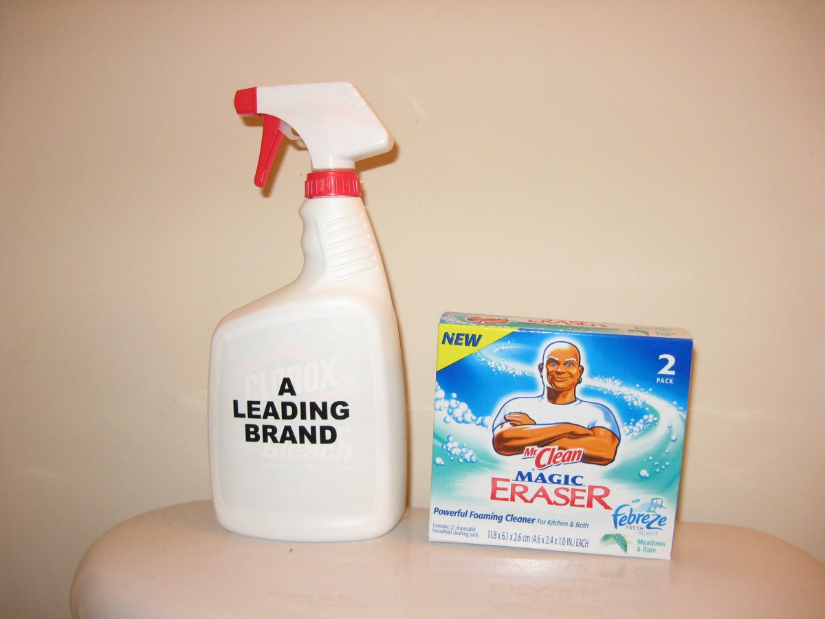 Mr. Clean brand of Magic Erasers.
