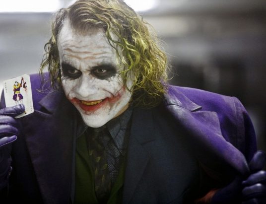 Actor Heath Ledger as The Joker