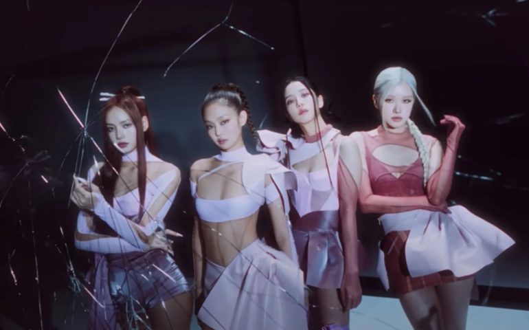 Members of Blackpink for their comeback song Pink Venom