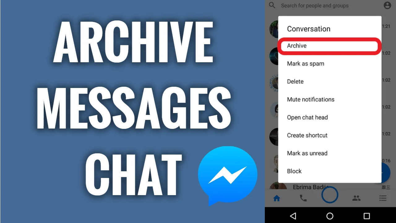 Archive Messages In Facebook