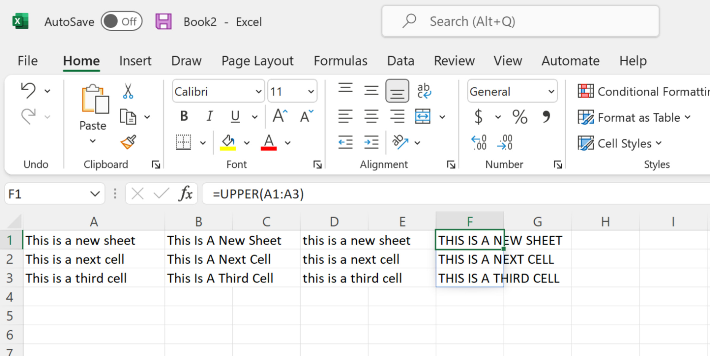 Convert Text To Upper, Lower, Or Proper Case In Excel