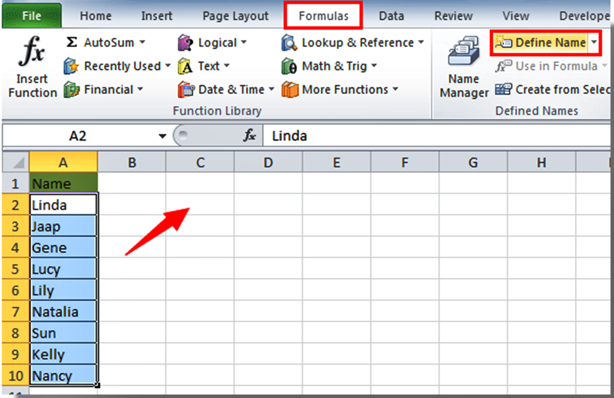 Create A Drop-Down List In Excel From Another Worksheet