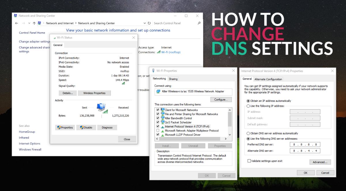 How To Change DNS Server Settings