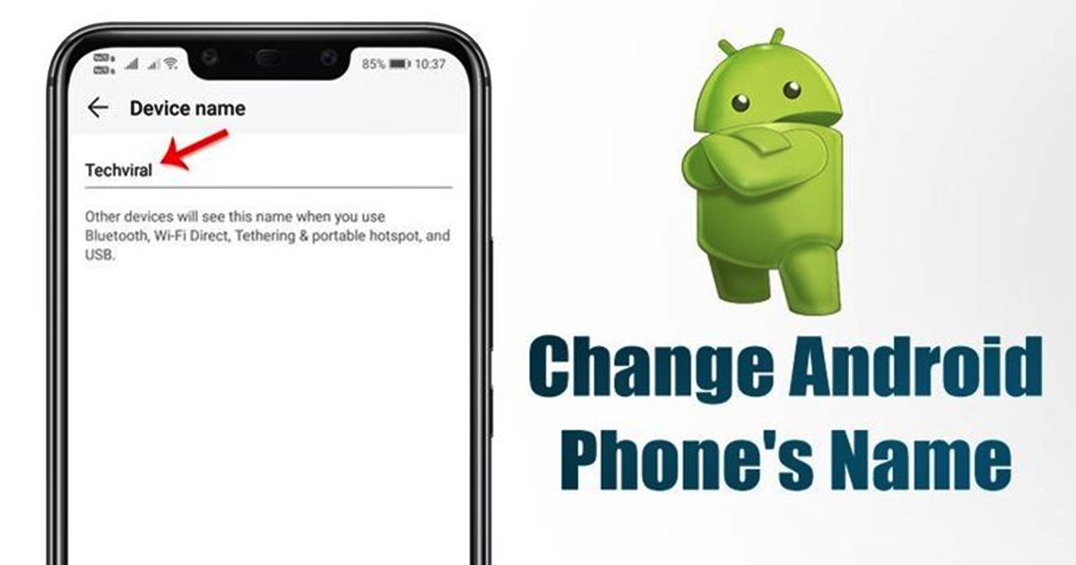 How To Change Your Phone Name On Android