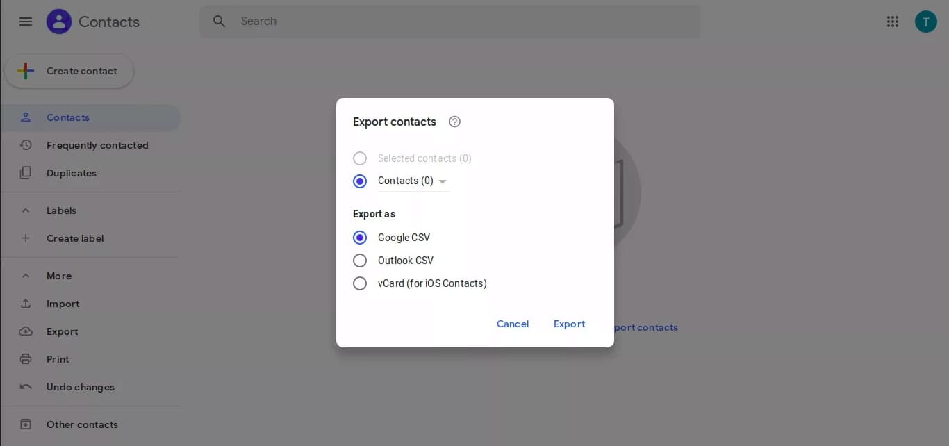 How To Export Your Gmail Contacts