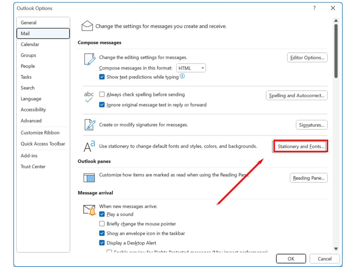 How To Increase Font Size While Reading Outlook Mail