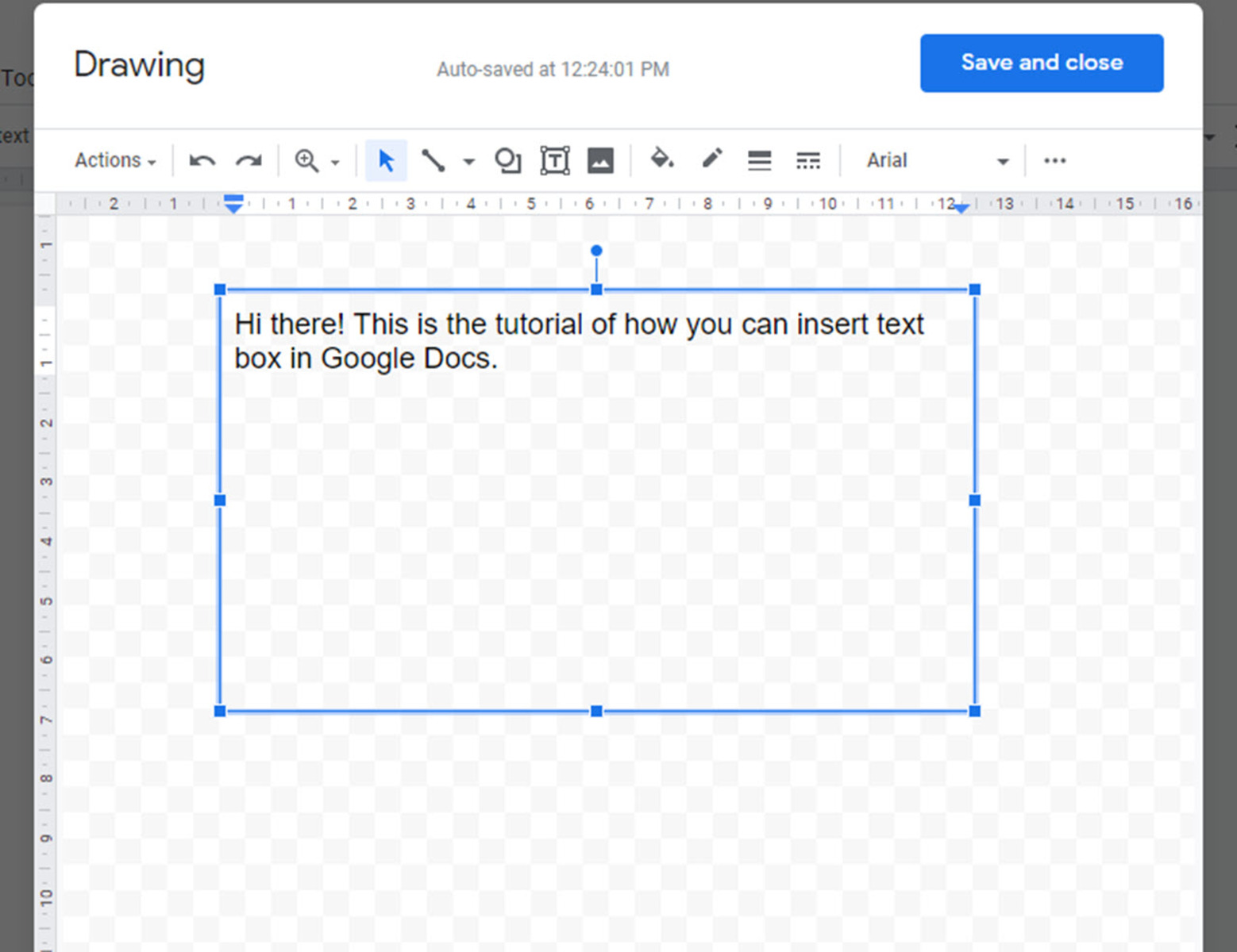 How To Insert A Text Box In Google Docs