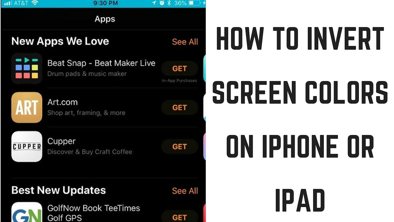 How To Invert Colors On IPhone And IPad