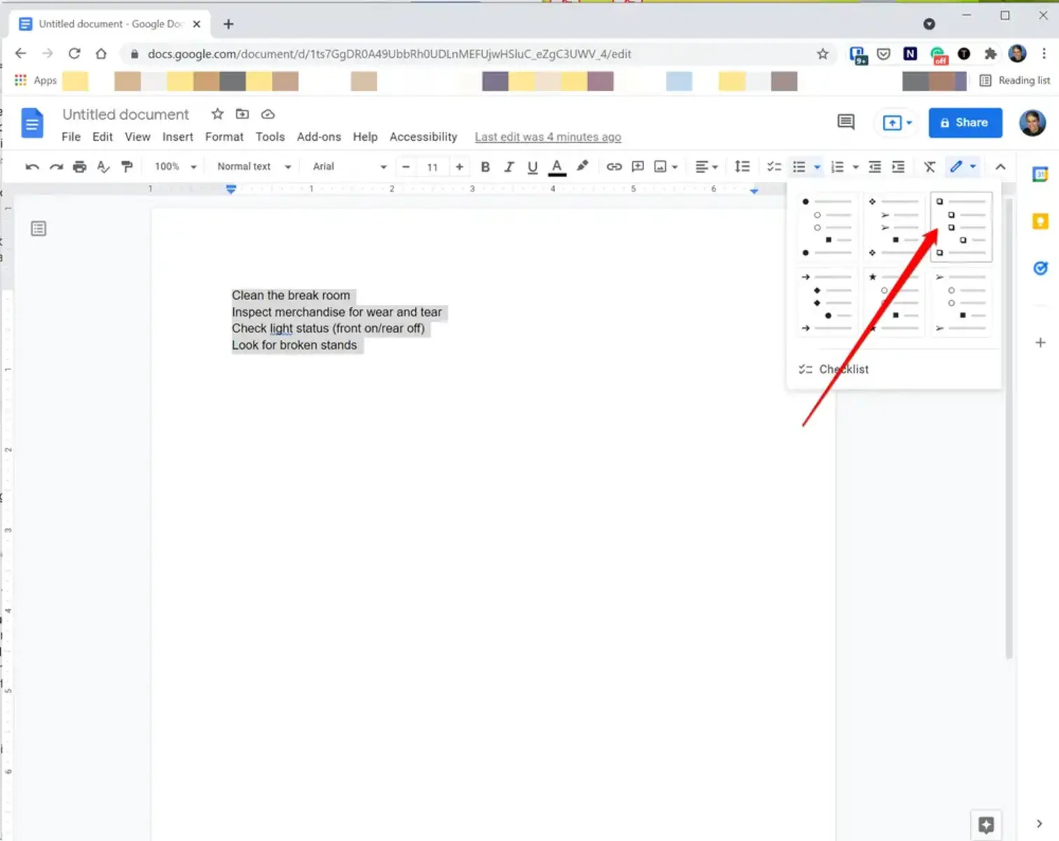 how-to-add-a-checklist-in-google-docs-or-sheets-windows-bulletin