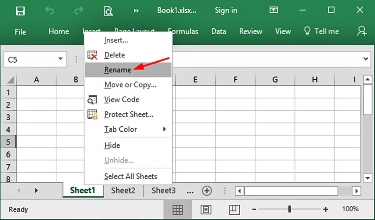 How To Rename A Worksheet In Excel
