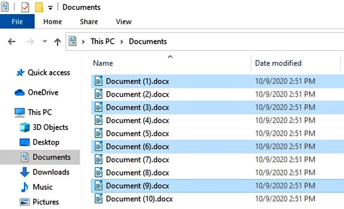 How To Select Multiple Files In Windows