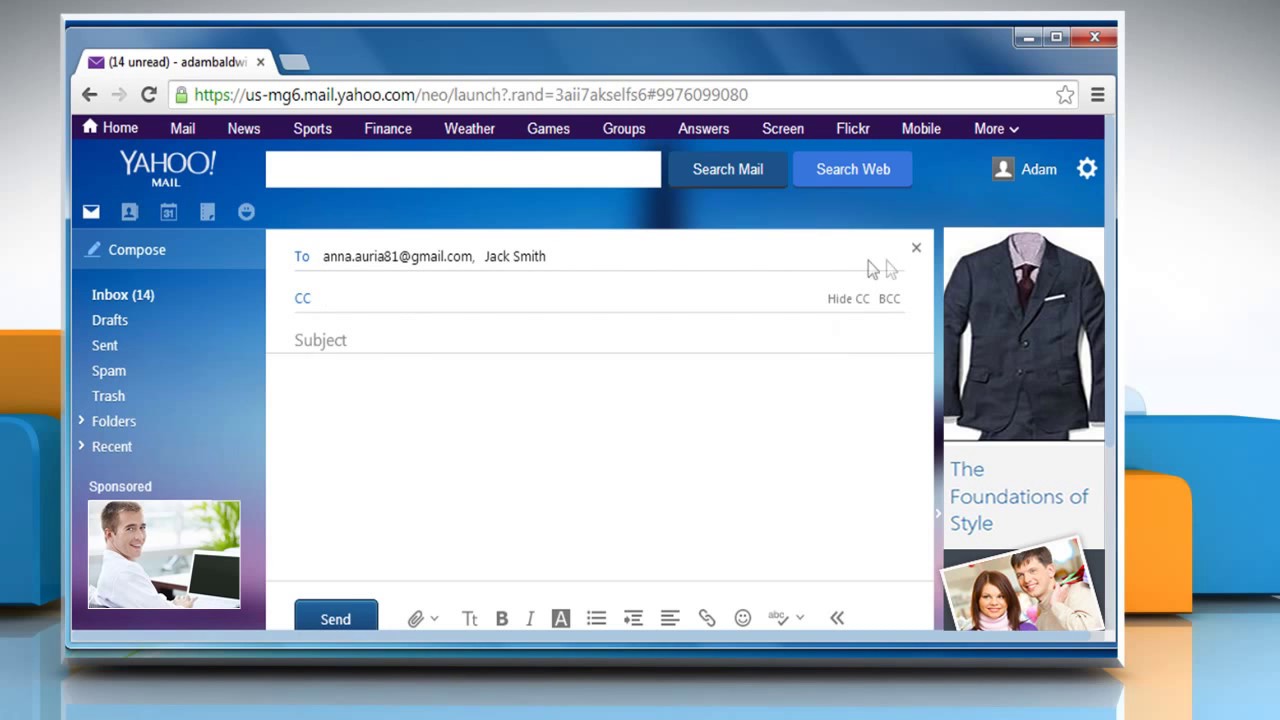 How To Send A Message In Plain Text From Yahoo Mail