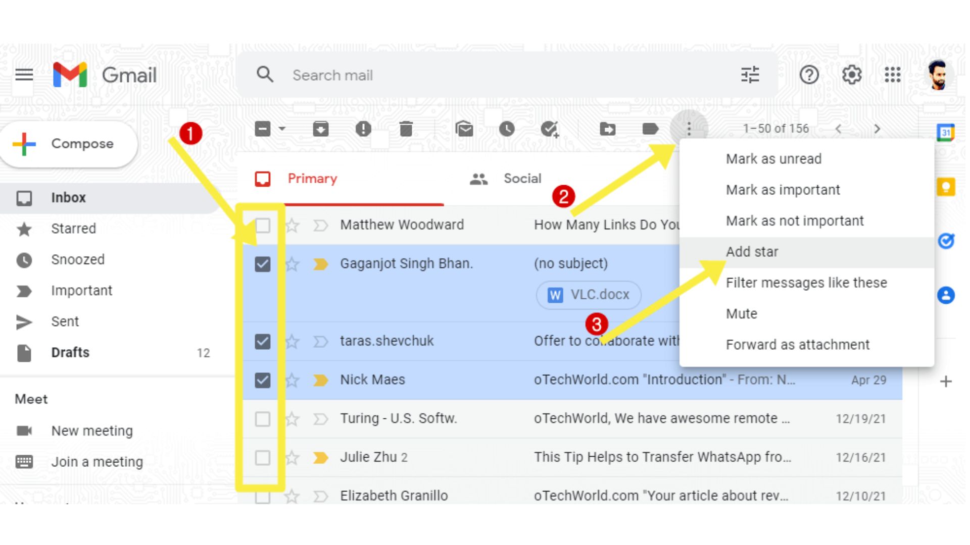 How To Star Your Gmail Messages