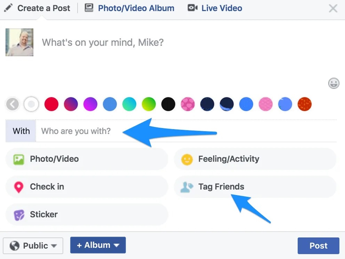 How To Tag Friends In Facebook Posts