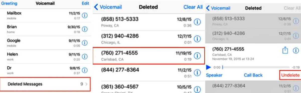 How To Undelete Voicemails On iPhone