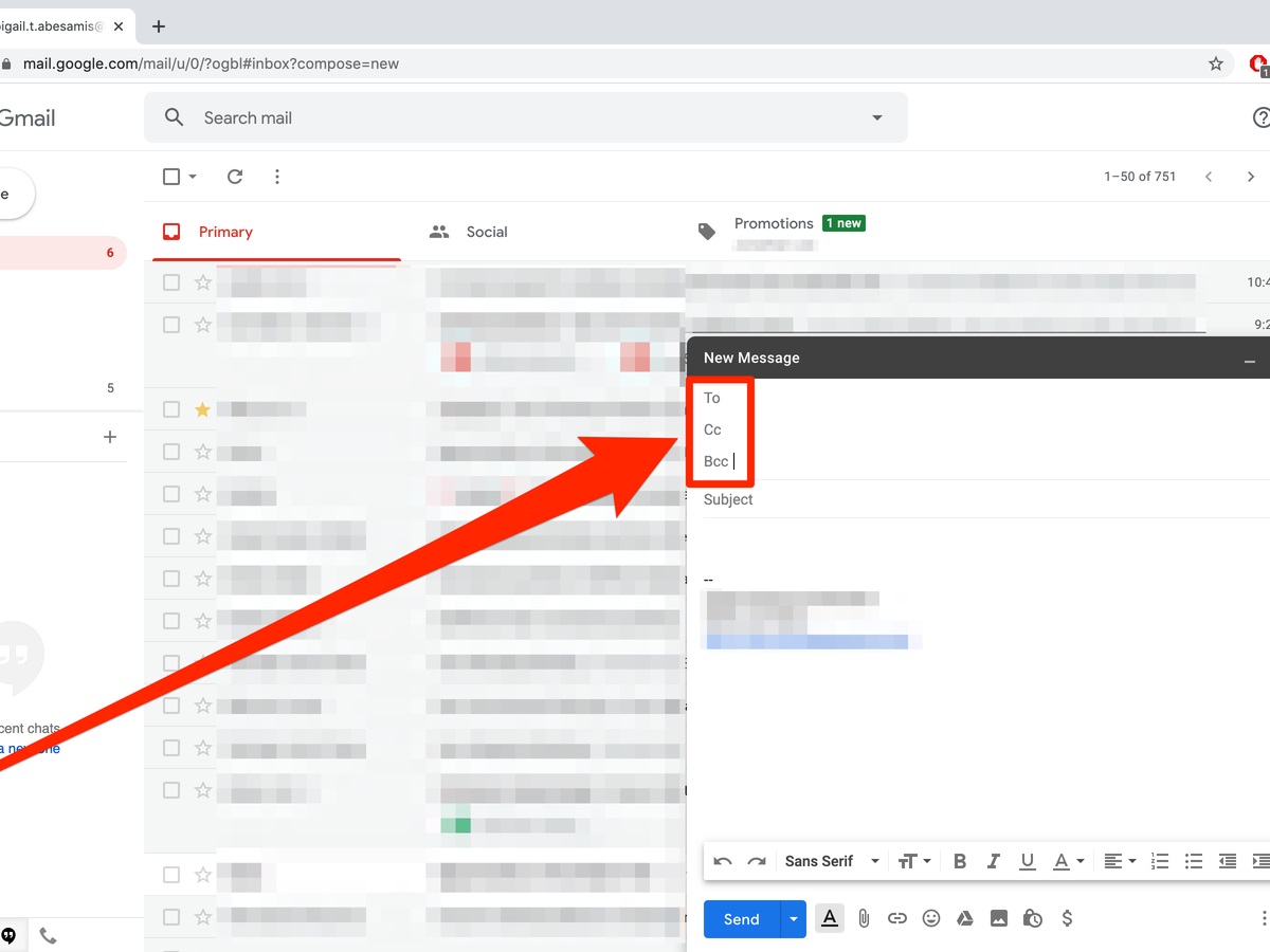How To Use Bcc In Gmail