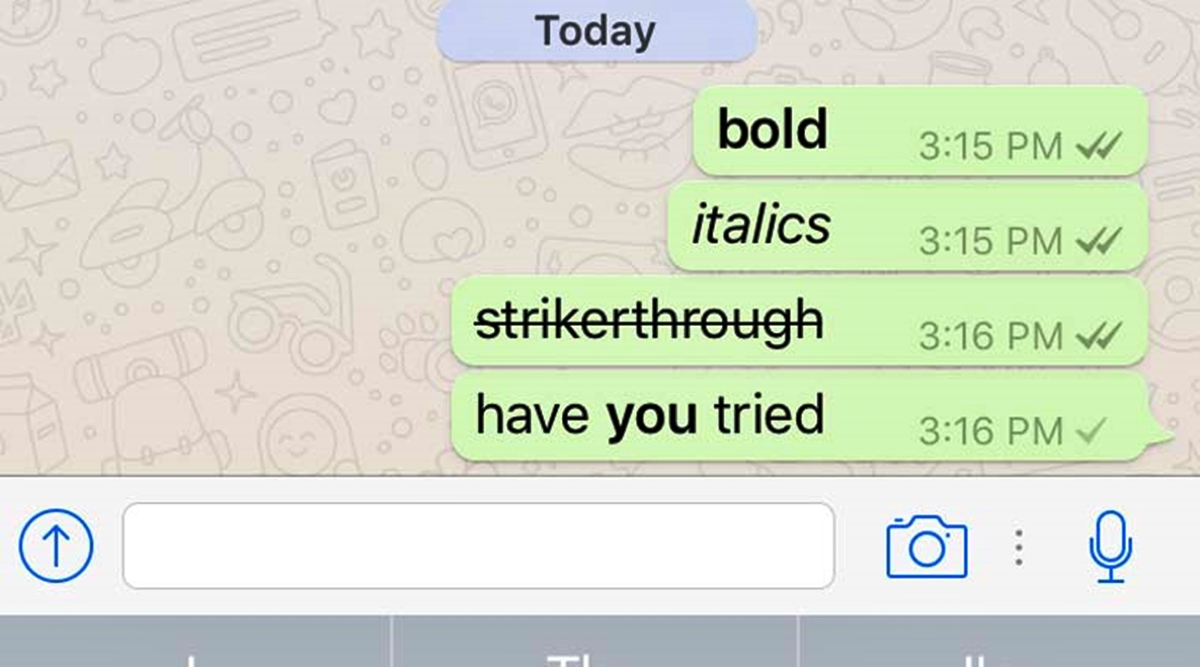 How To Use Bold, Italics, And Strikethrough In WhatsApp