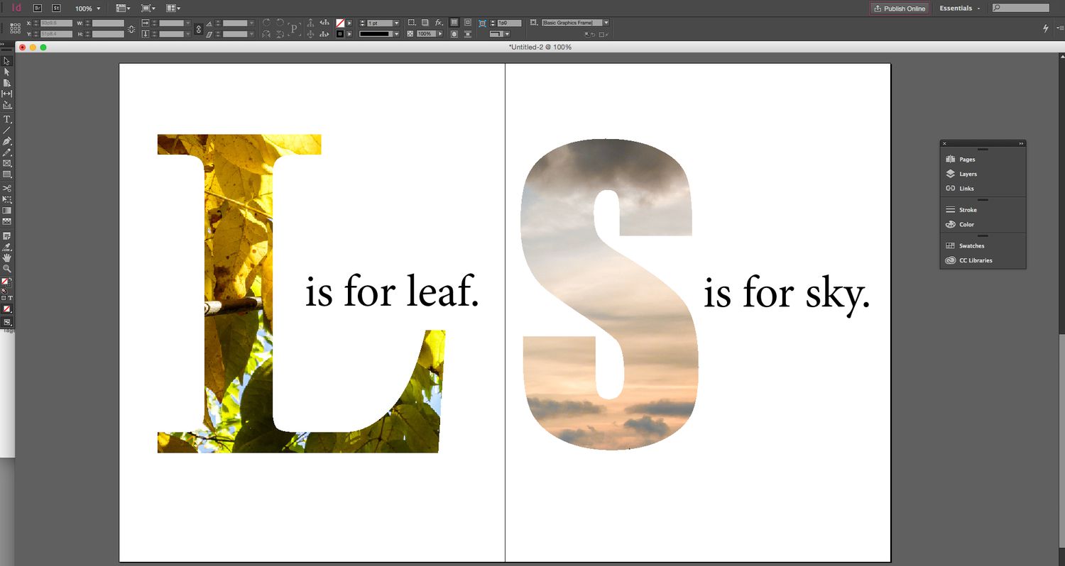 How To Use Text As An Image Mask In Adobe InDesign