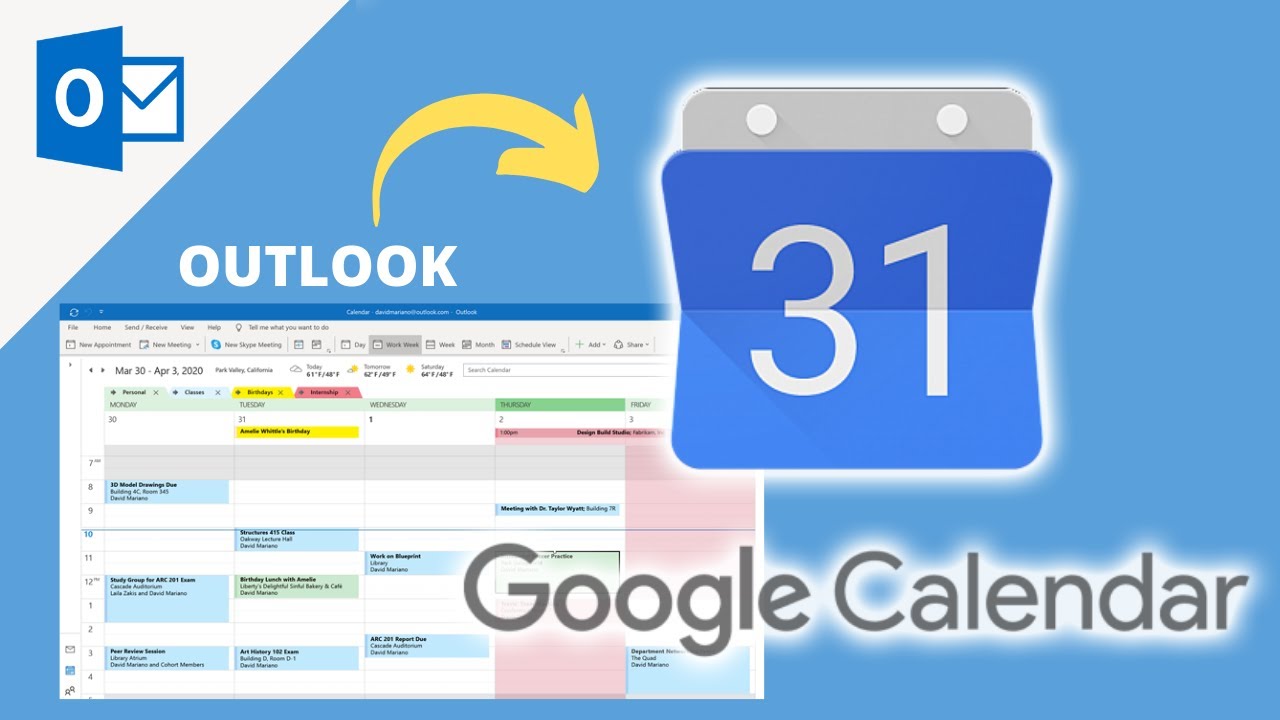 Import Events From Google Calendar Into Outlook CitizenSide