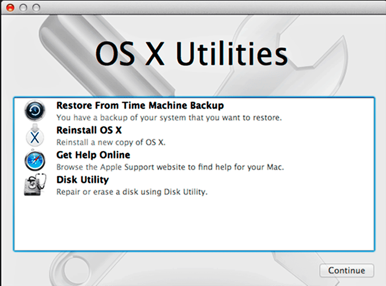 Mac Recovery HD Volume: Reinstall OS X Or Troubleshoot