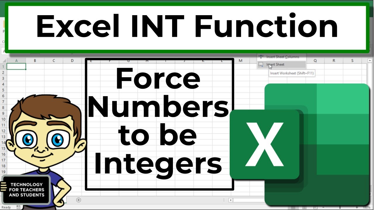 Round Down To The Nearest Integer In Excel With The INT Function