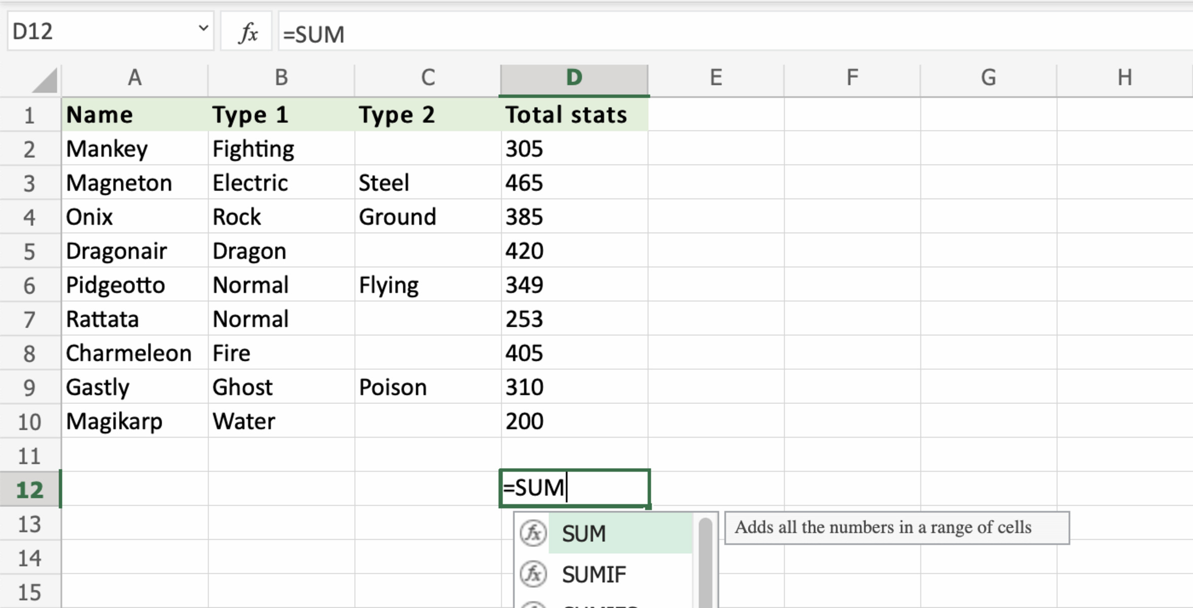 sum-columns-or-rows-with-excels-sum-function