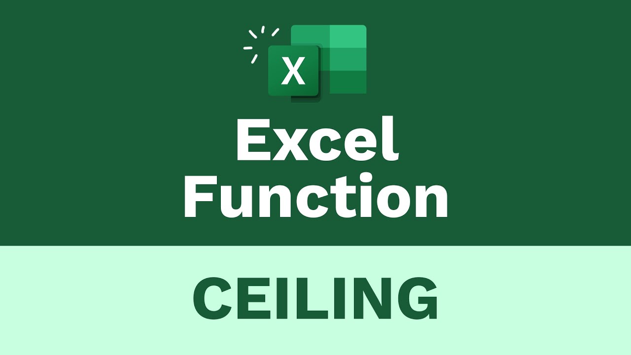 Use The Excel Ceiling Function To Round Numbers Up