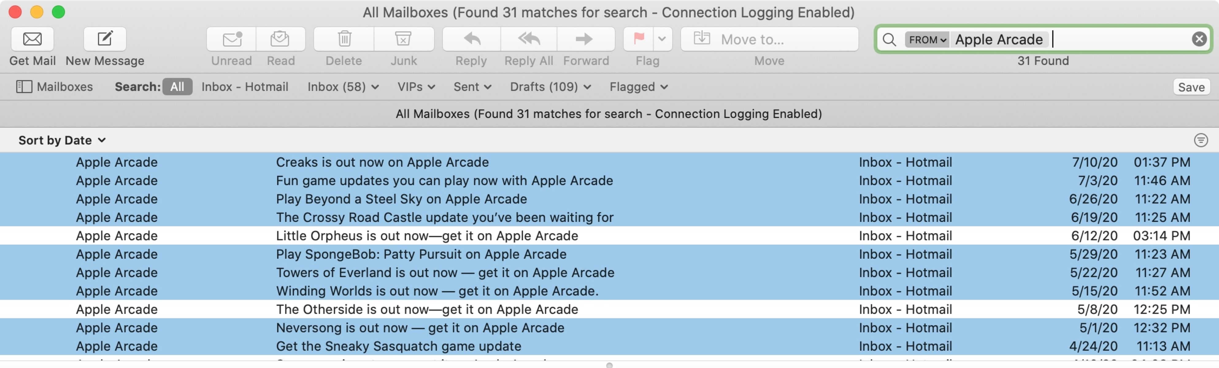Using Mac OS X Mail Search Operators To Find Mail