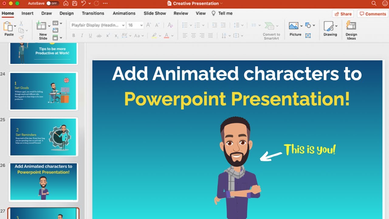 what is animation in presentation software