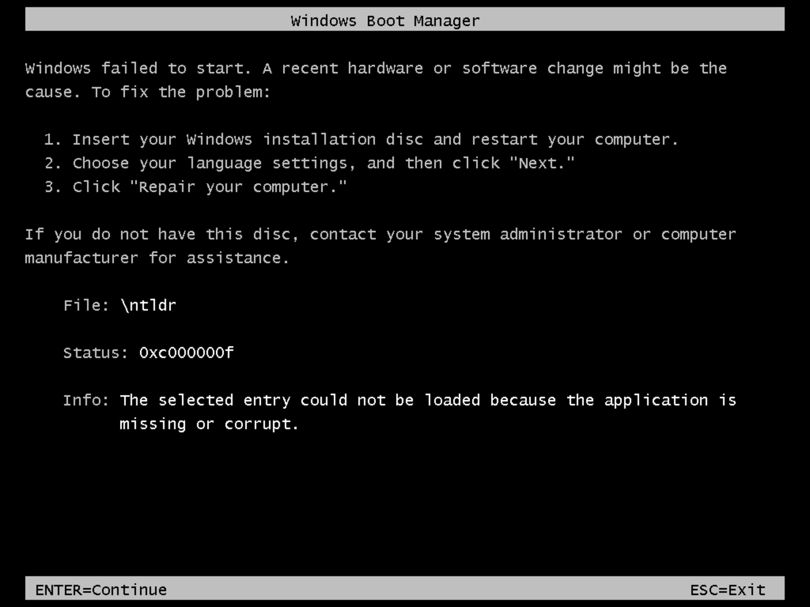 Winload.exe Definition (Windows Boot Loader)