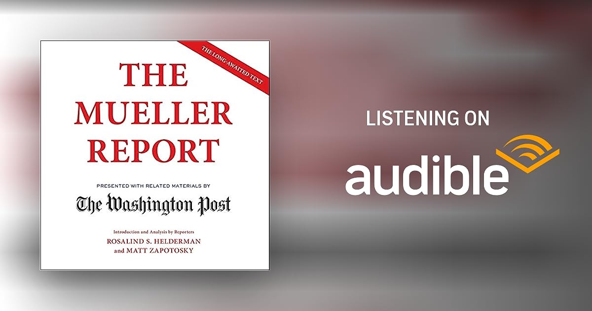 13 Superior Mueller Report Audible for 2024