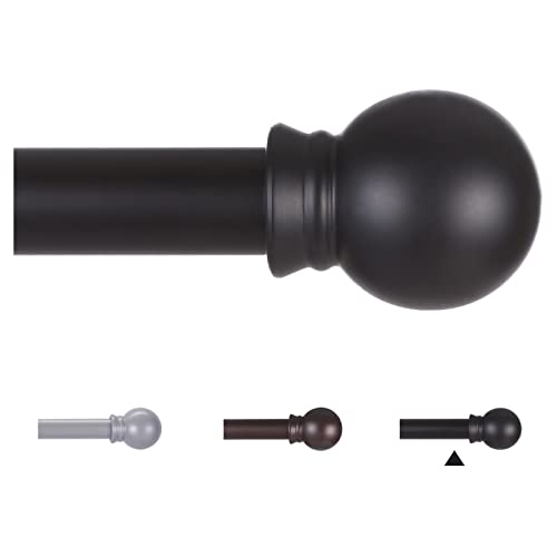 Stylish Matte Black Curtain Rods