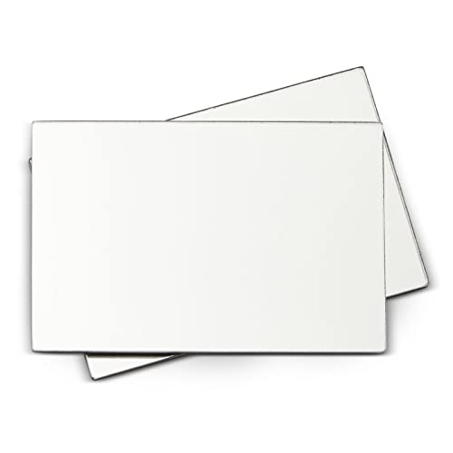 Rectangular Magnetic Locker Mirror with Rounded Corners