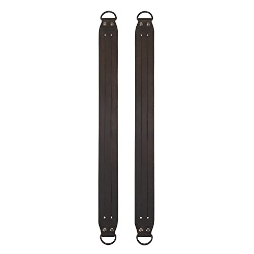 Bourbon Brown Leather Curtain Tie Back (2 Pack)