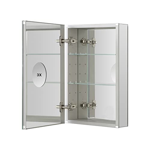 Recessed Medicine Cabinet with Mirror and Storage