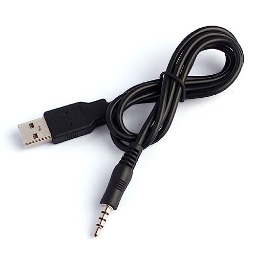 ZIMRIT 3.5mm Male AUX Audio Jack to USB 2.0 Male Charge Cable Adapter Cord