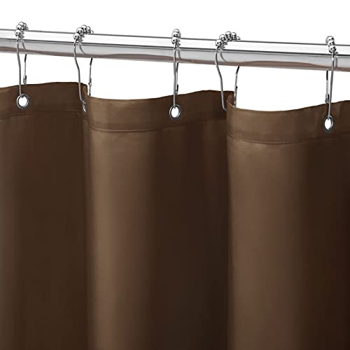 Gibelle Brown Fabric Shower Curtain or Liner