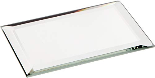 Plymor Rectangle Beveled Glass Mirror, Pack of 3