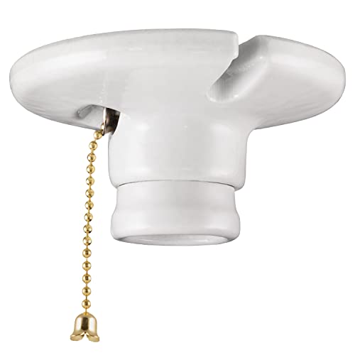 UltraPro Porcelain Light Socket with Pull Chain